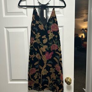 ASTR velvet floral dress
